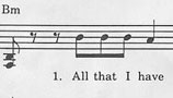 sheet music