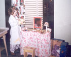 Rebecca at her dressing table